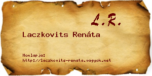 Laczkovits Renáta névjegykártya