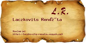 Laczkovits Renáta névjegykártya