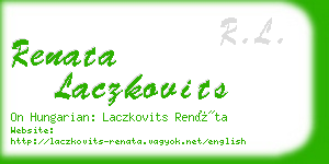 renata laczkovits business card